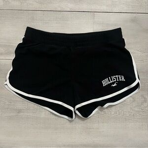 Hollister Black Athletic Shorts with White Piping